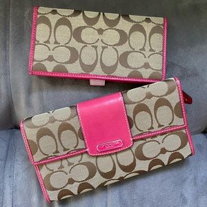 Coach Wallet and Checkbook Cover